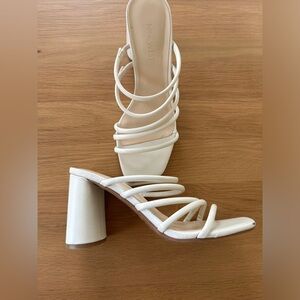 Nine West off white heels